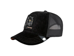 BASEBALL CAP IN VELLUTO NERO PANTHER STRENGTH